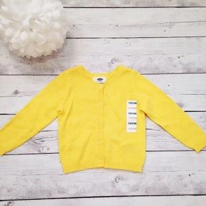 Bright Yellow Button Up Sweater - Size 18-24 M